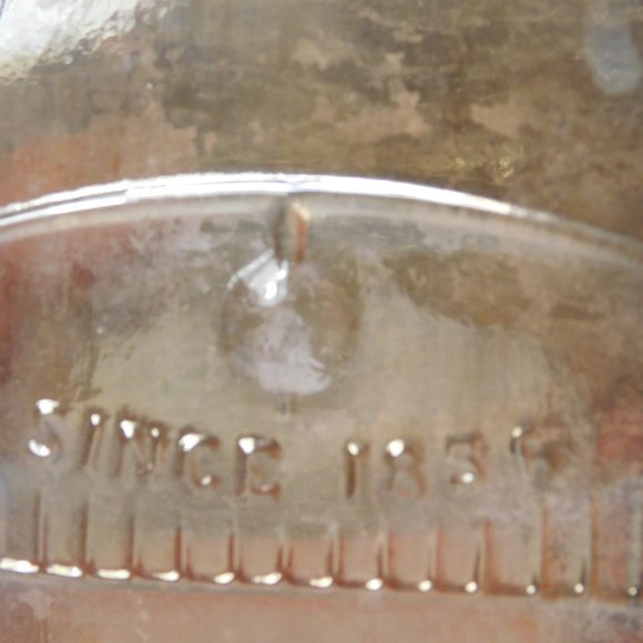 Carnival Glass Schenley's Golden Wedding Whiskey Bottle Vintage - Picture 7 of 7